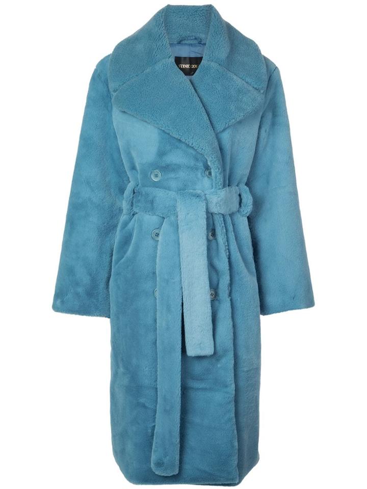 Stine Goya Happy Faux Fur Coat - Blue