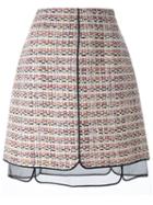 Giambattista Valli Tweed Skirt, Women's, Size: 44, Silk/linen/flax/acrylic/wool