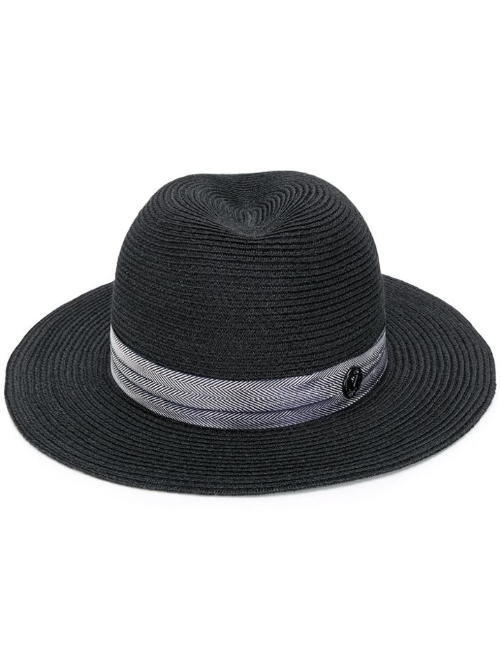 Maison Michel Woven Band Hat - Black