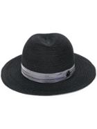 Maison Michel Woven Band Hat - Black
