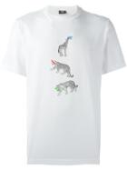Ps By Paul Smith Wildlife Print T-shirt, Men's, Size: Large, White, Cotton