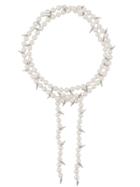 Fallon Double Layered Pearl Necklace - White