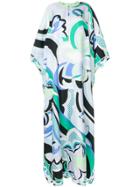 Emilio Pucci Printed Kaftan Dress - Blue