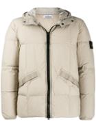 Stone Island Hooded Compass Badge Jacket - Neutrals