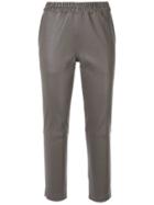Inès & Maréchal Cropped Tailored Trousers - Grey