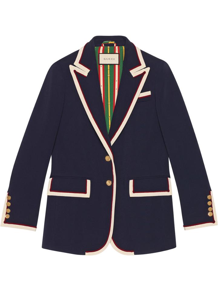 Gucci Stretch Viscose Jacket - Blue