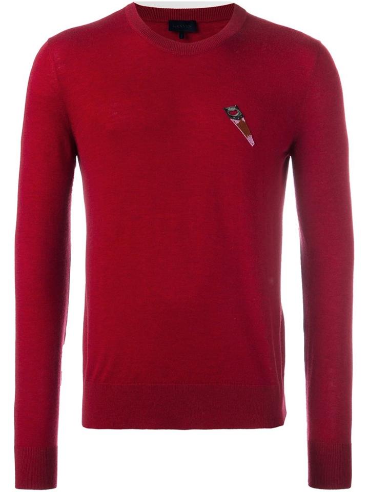 Lanvin Embroidered Saw Detail Sweater