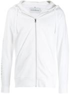 Calvin Klein Jeans Logo Zipped Hoodie - White
