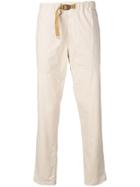 White Sand White Belted Trousers - Neutrals