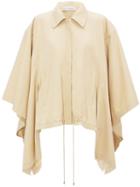 Jw Anderson Draped-sleeve Cape Jacket - Neutrals