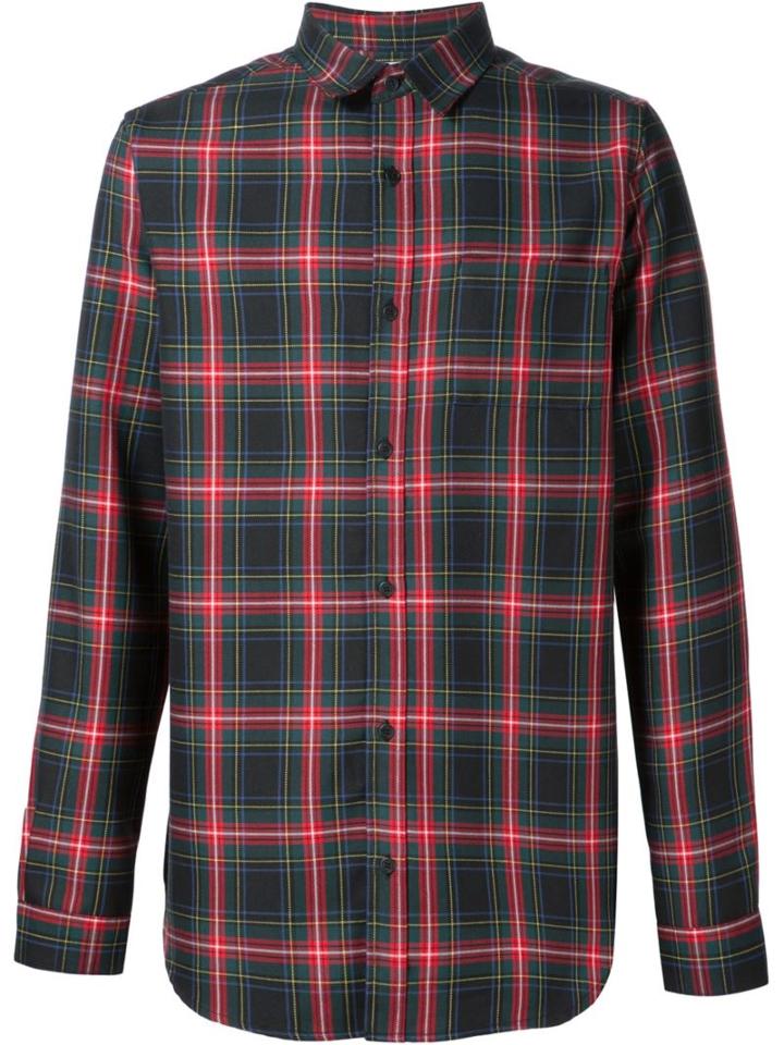 321 Checked Classic Shirt, Men's, Size: Xxl, Green, Polyester/rayon