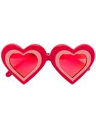 Yazbukey Heart Shaped Sunglasses - Red