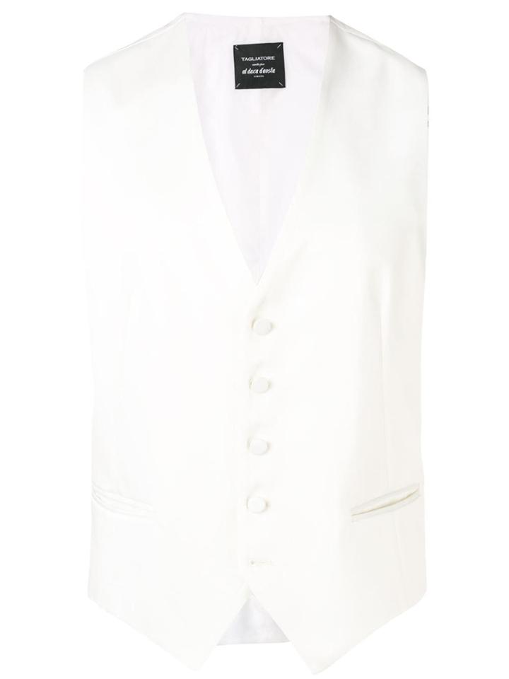 Tagliatore Classic Waistcoat - White