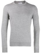 Brunello Cucinelli Fine-knit Long-sleeve Jumper - Grey