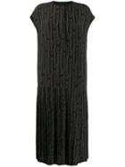 Salvatore Ferragamo Printed Gancini Dress - Black