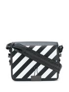 Off-white Diagonal Binder Clip Bag - Black