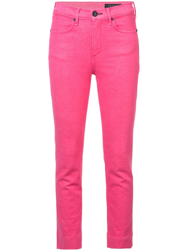 Rag & Bone Cigarette Jeans - Pink & Purple