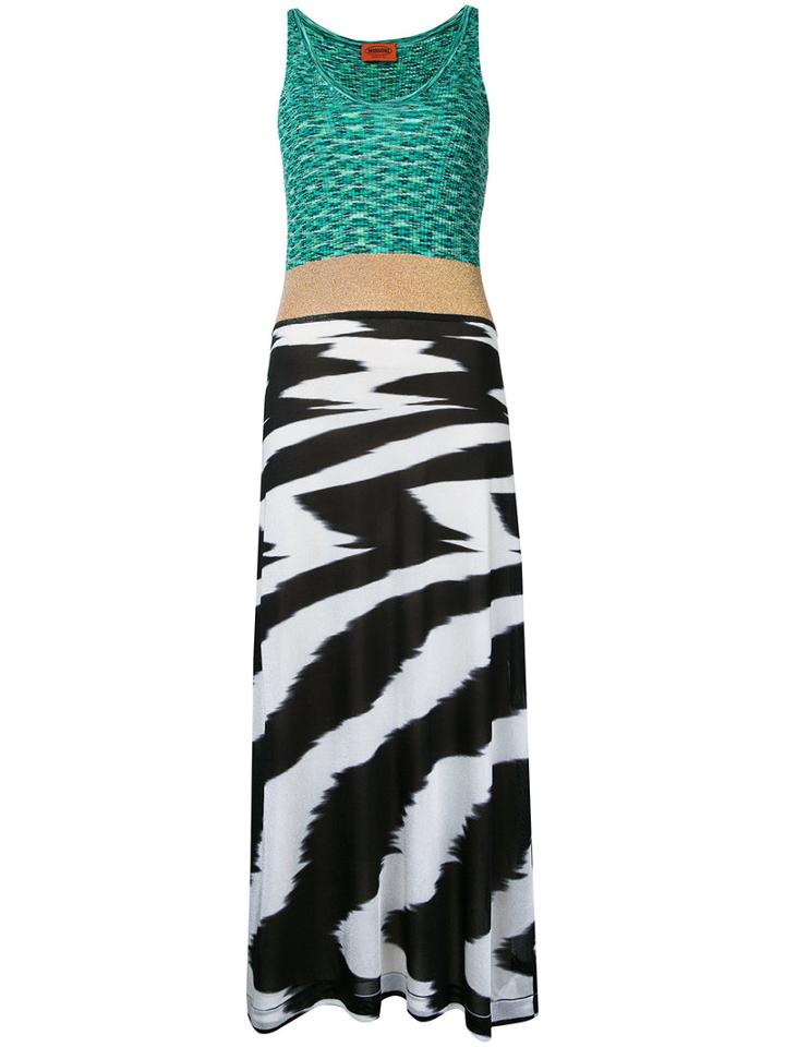 Missoni - Block Panel Dress - Women - Cotton/viscose - 40, Grey, Cotton/viscose