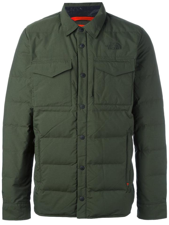 The North Face Padded Jacket, Men's, Size: Large, Green, Nylon/feather/goose Down