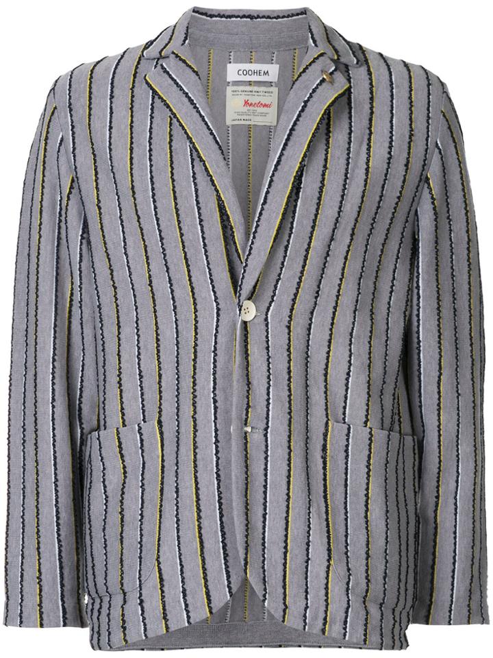 Coohem Summer Striped Jacket - Grey