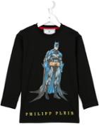 Philipp Plein Kids Batman Print T-shirt, Boy's, Size: 12 Yrs, Black