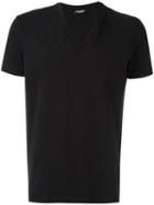Dsquared2 Basic V-neck T-shirt, Men's, Size: Small, Black, Cotton/spandex/elastane