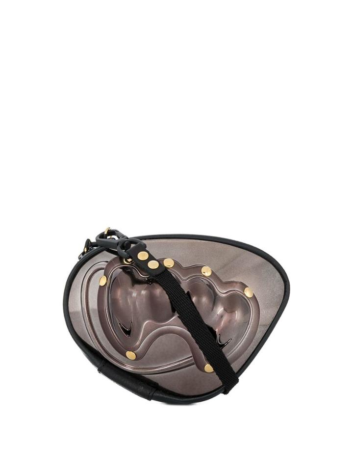 Innerraum Shell-embellished Crossbody Bag - Silver