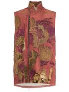 By Walid Tiger Embroidered Silk Gilet - Multicoloured