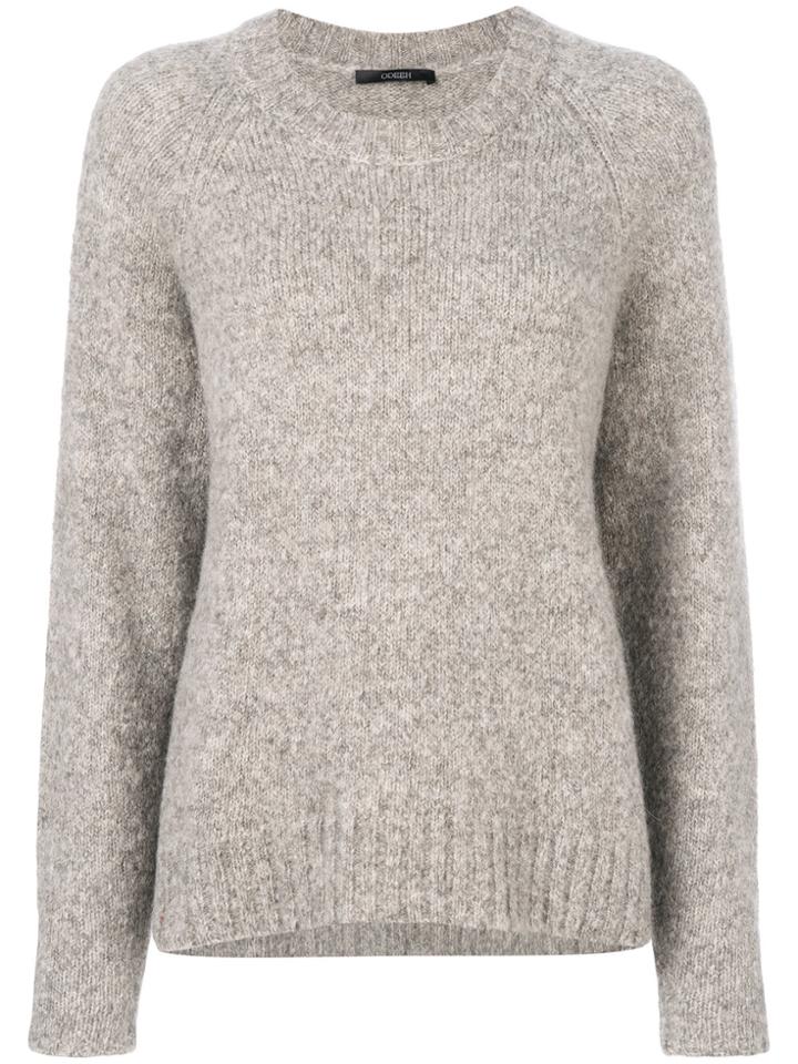 Odeeh Ribbed Crew Neck Sweater - Nude & Neutrals