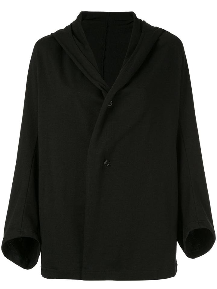 Y's Hooded Cardigan - Black