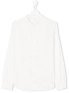 Chloé Kids - Ribbed Detail Shirt - Kids - Cotton - 14 Yrs, White