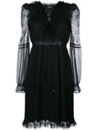 Just Cavalli - Layered Mesh Dress - Women - Polyamide/polyester - 40, Black, Polyamide/polyester