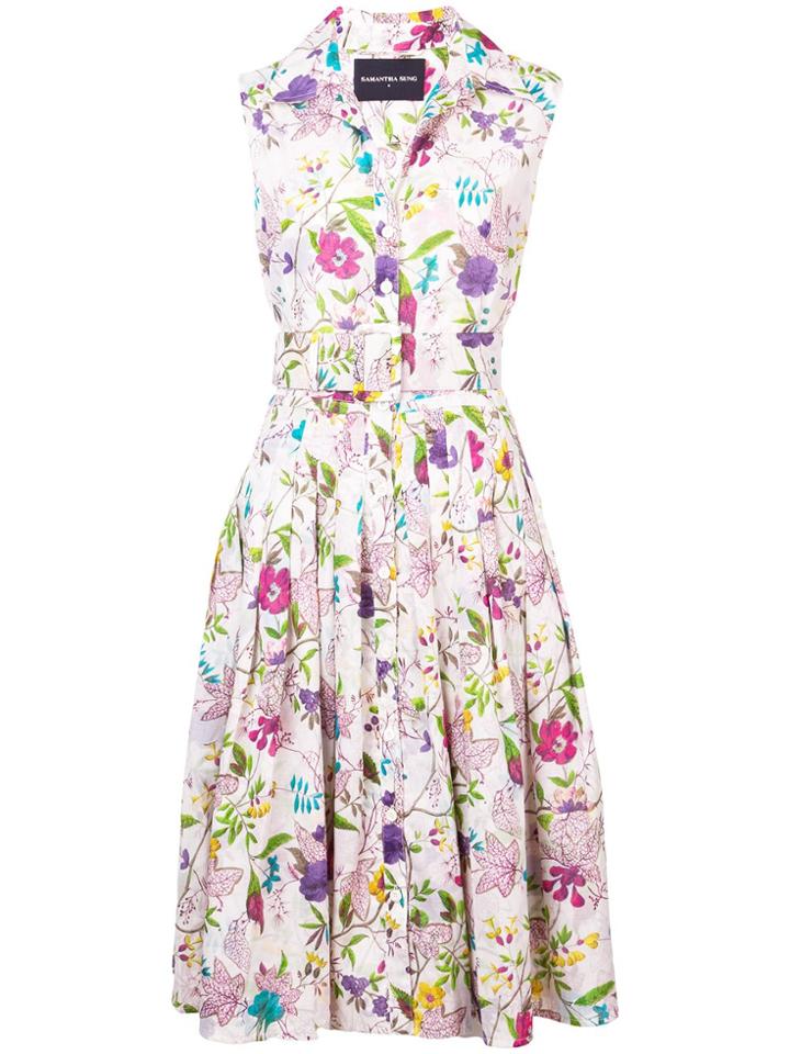 Samantha Sung Floral Printed Summer Dress - Multicolour