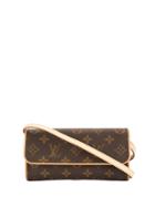 Louis Vuitton Vintage Pochette Twin Pm Shoulder Bag - Brown