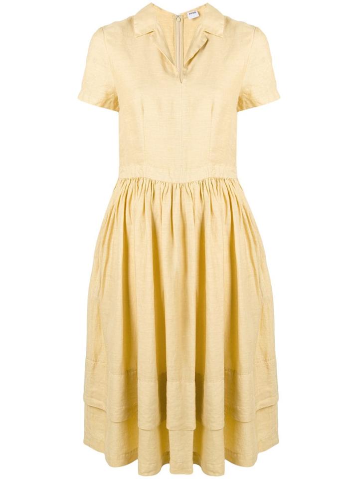 Aspesi Flared Midi Dress - Yellow