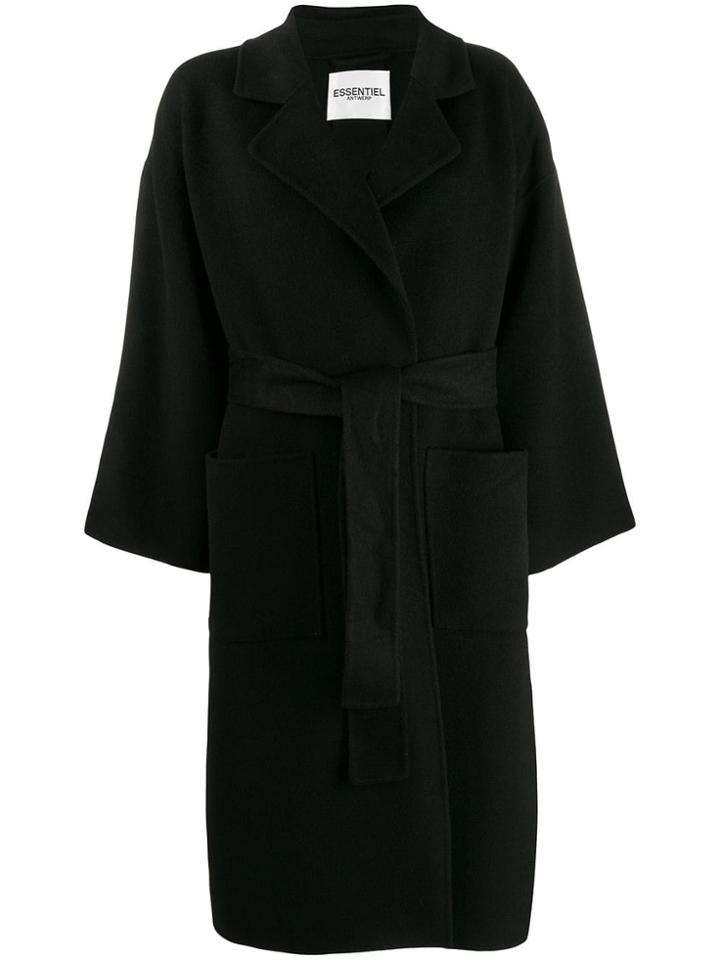 Essentiel Antwerp Tricky Trench Coat - Black