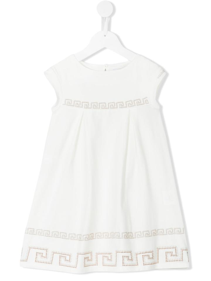 Young Versace Smock Dress, Girl's, Size: 10 Yrs, Nude/neutrals