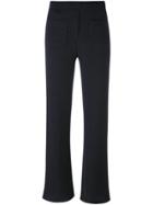 Helmut Lang Ribbed 'flare' Trousers - Grey