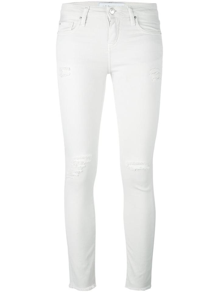 Iro 'ajusté' Skinny Jeans, Women's, Size: 27, White, Cotton/spandex/elastane