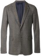 Prada Slim Fit Plaid Jacket - Brown