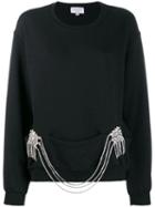 Collina Strada Crystal Chain Jumper - Black