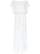 Martha Medeiros Lace Maxi Gown - White