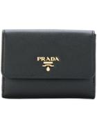 Prada French Flap Wallet - Black