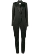 Saint Laurent - Tuxedo Jumpsuit - Women - Silk/cotton/polyester/cashmere - 34, Women's, Black, Silk/cotton/polyester/cashmere