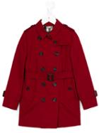 Burberry Kids - Trench Coat - Kids - Cotton/viscose - 6 Yrs, Red