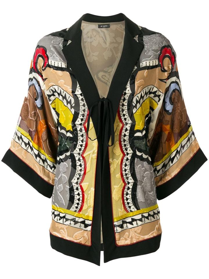 Etro Belted Kimono Jacket - Black
