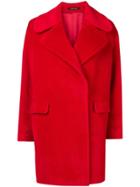 Tagliatore Oversized Coat - Red