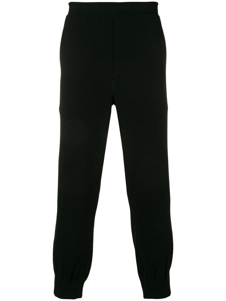 Issey Miyake Men Slim Fit Track Pants - Black