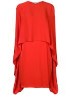 Stella Mccartney Short Cape Dress - Red