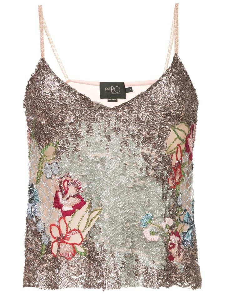 Patbo Glitter Detail Camisole Top - Pink